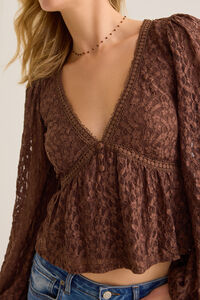 Lovely Lace Babydoll Top Detail 3 - Altar'd State