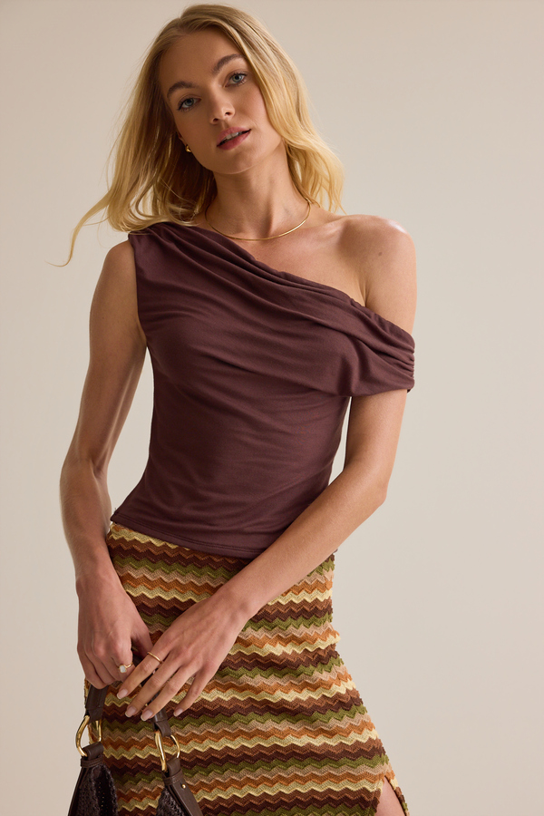 Amayah Asymmetrical Top Detail 2 - Altar'd State