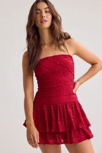 Isabella Strapless Mini Dress Detail 2 - Altar'd State
