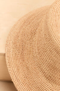 Chloe Raffia Bucket Hat Detail 3 - Altar'd State