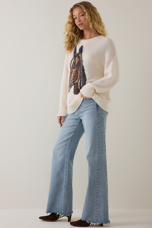 Ally Horse Knit Sweater - Altar'd State