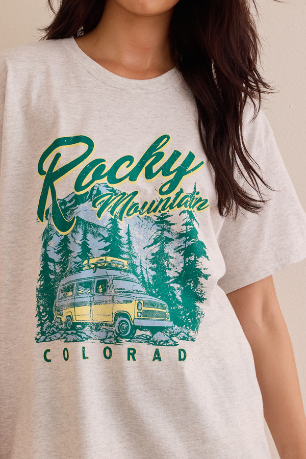 Rocky Mountain Oversize Tee Detail 2 - Altar'd State