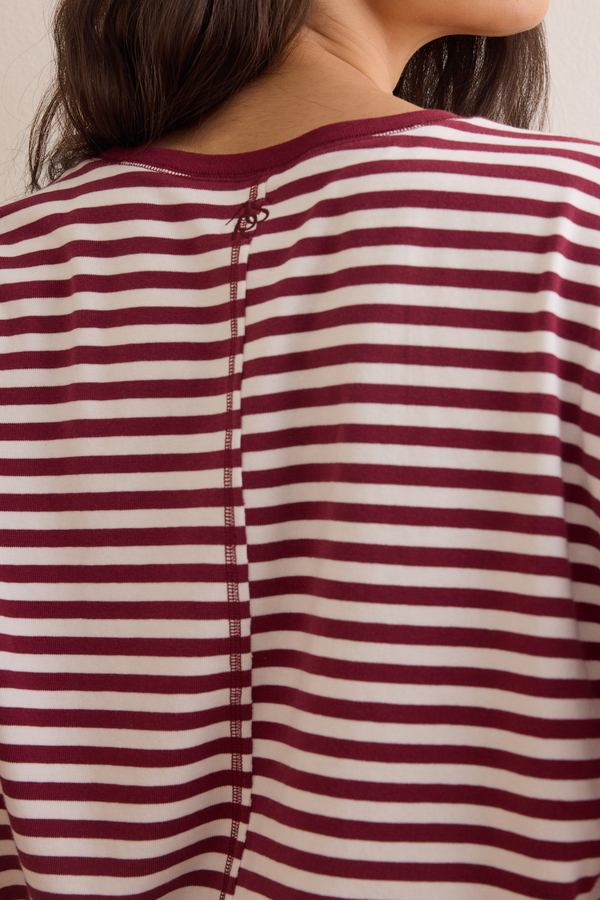 Inspire Stripe Boxy Tee Detail 5 - Altar'd State