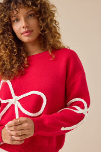 Braided Bow Mama Sweater Detail 2 - Altar'd State