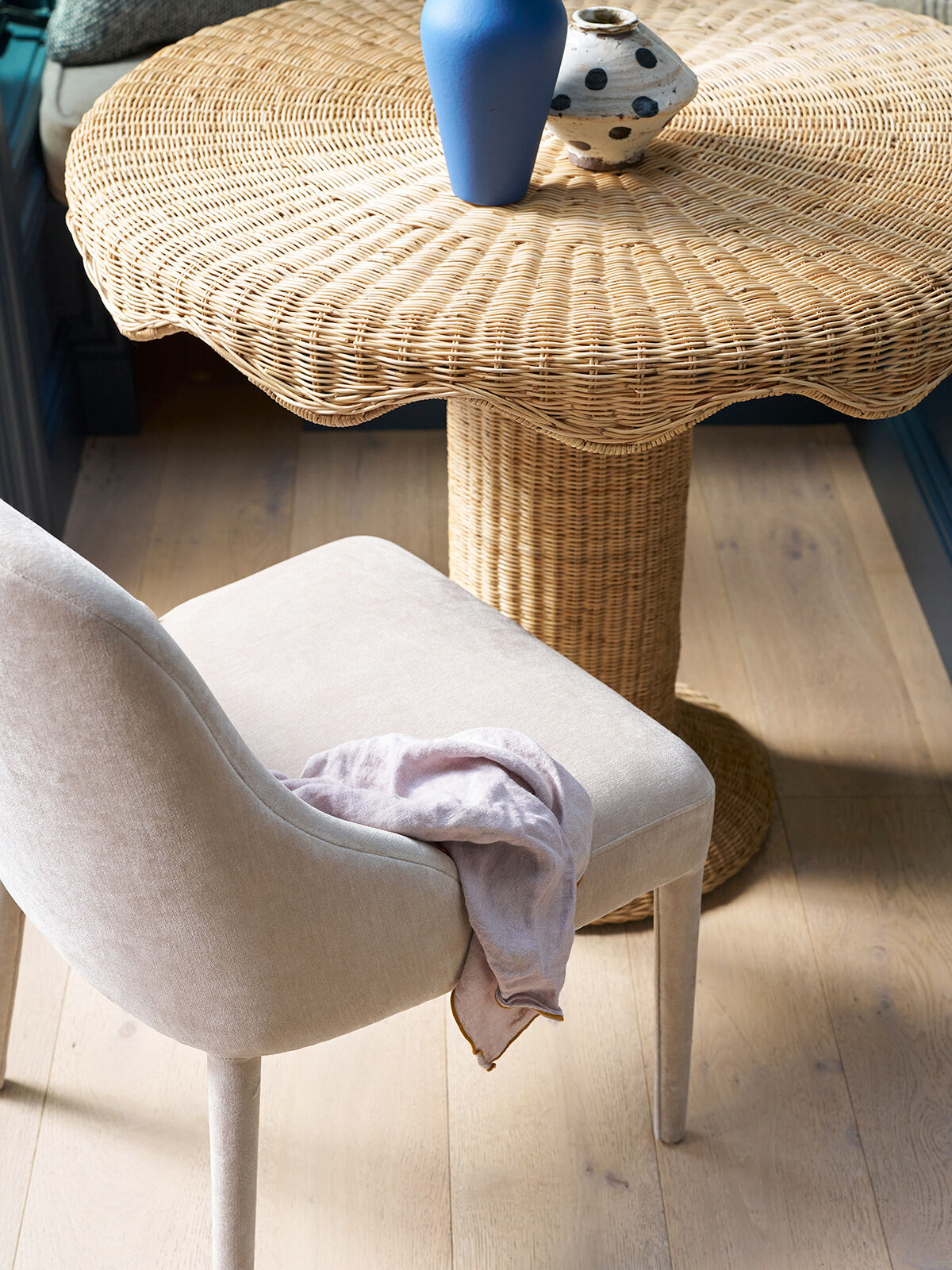 Fiorella Upholstered Dining Chair Detail 6 - Altar'd State