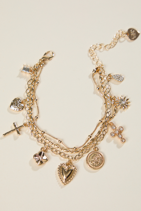 Bubble Charm Dangle Bracelet Set - Altar'd State