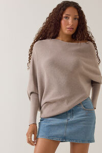 Athalia Asymmetrical Hem Boatneck Sweater - Altar'd State