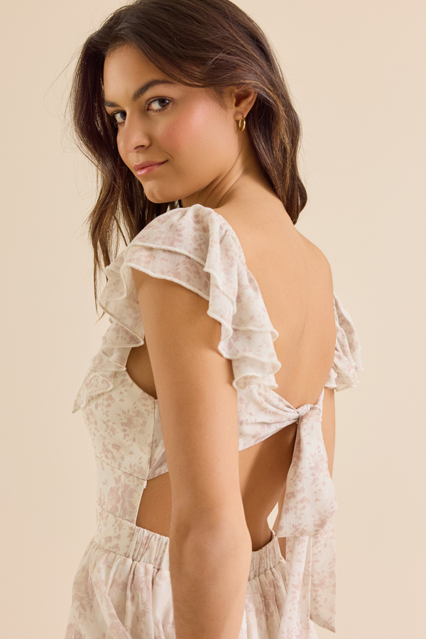 Raelyn Floral Maxi Dress Detail 2 - Altar'd State