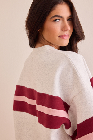 Power Stripe Fleece Pullover - Altar'd State