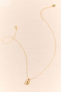 18k Gold B Bubble Monogram Necklace Detail 2 - Altar'd State