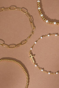 Beaded Cross Bracelet Set Detail 2 - Altar'd State