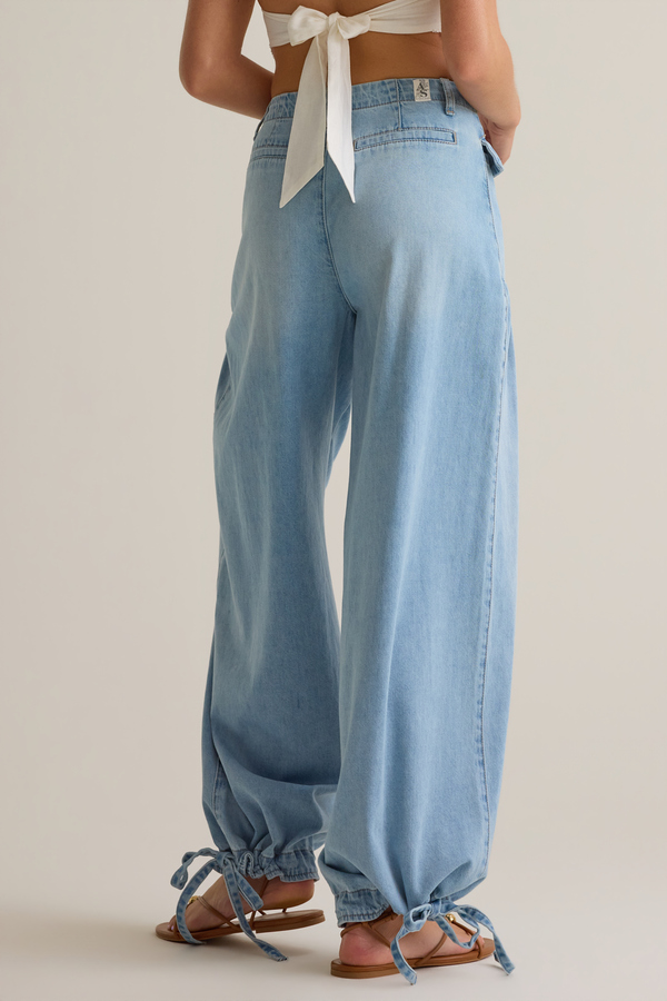 Kylie Wide Leg Denim Pant Detail 5 - Altar'd State