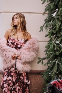Tierra Faux Fur Jacket Detail 2 - Altar'd State