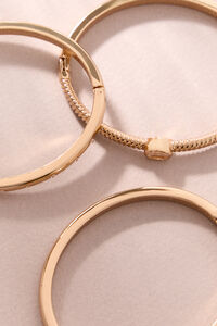 Gold Bezel Bangle Set Detail 2 - Altar'd State