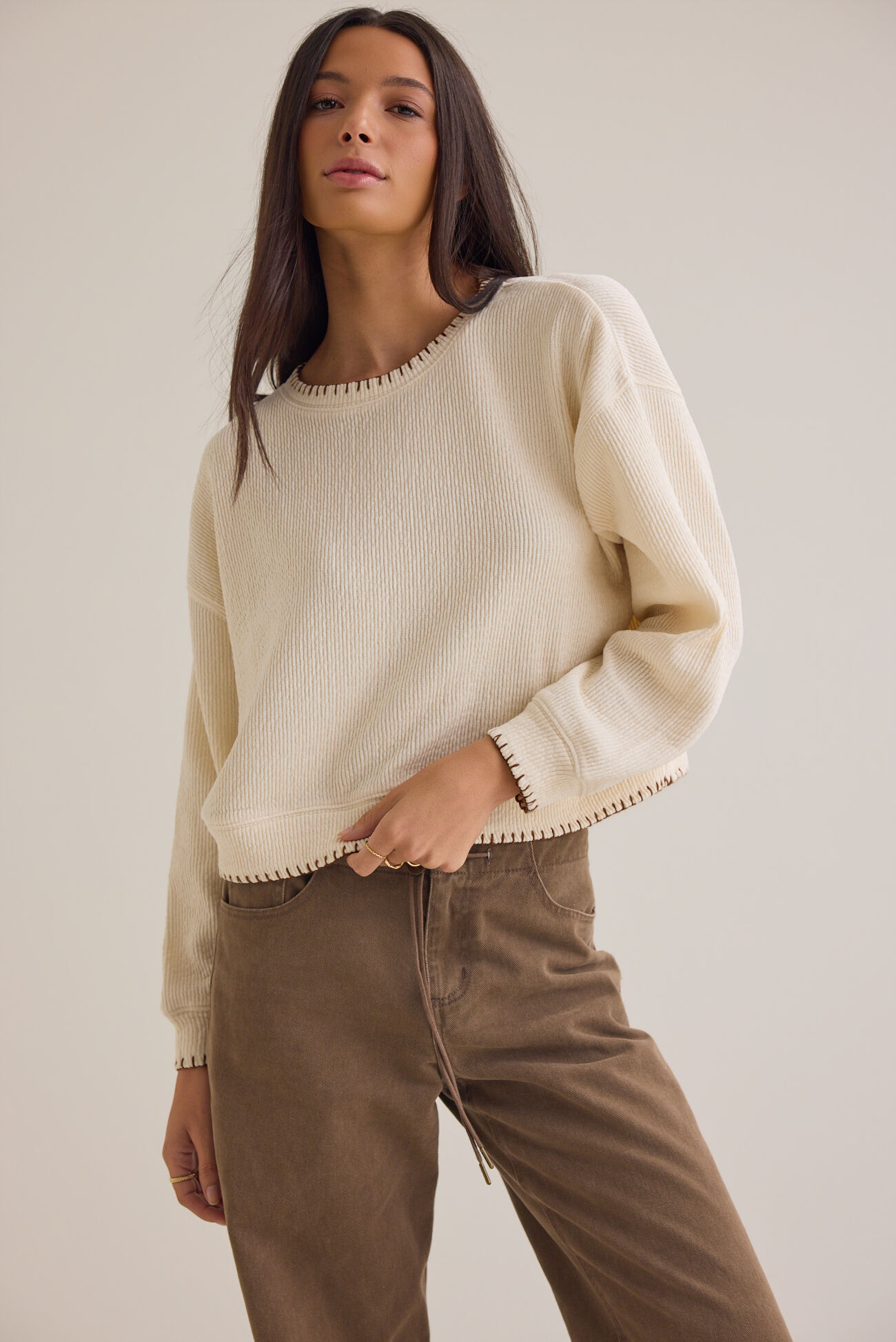 Reanna Ribbed Knit Top