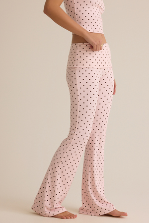 Liora Polka Dot Foldover Pant - Altar'd State - 