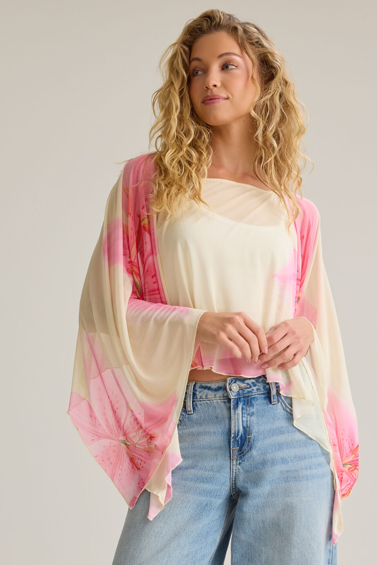 Brielle Floral Poncho