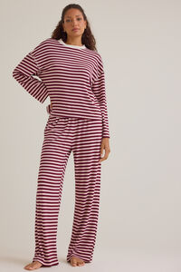Cate Striped Crewneck Top Detail 2 - Altar'd State