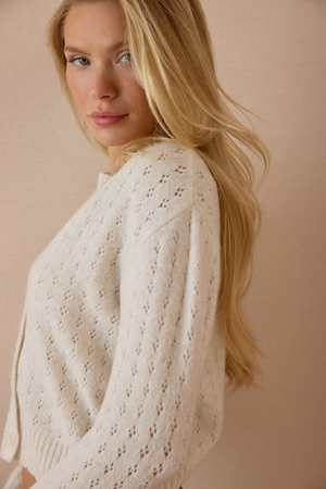 Olivia Pointelle Cardigan - Altar'd State - 