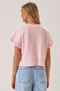 Ellis Thermal Lace Sleeve Top Detail 5 - Altar'd State