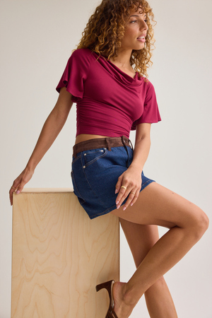 Amaris Cowl Neck Top - Altar'd State