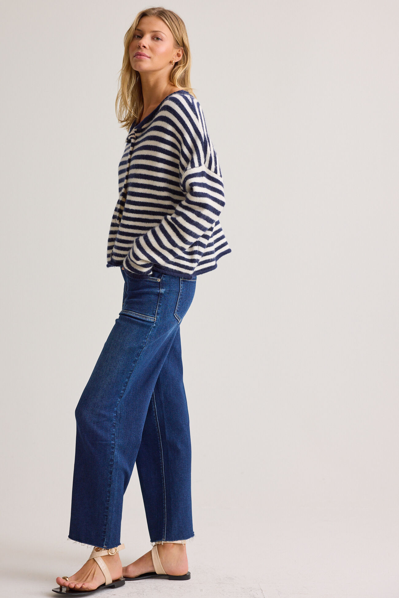 Aria Mid Rise Cropped Jeans