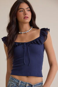 Josie Flutter Sleeve Tank Detail 2 - Altar'd State