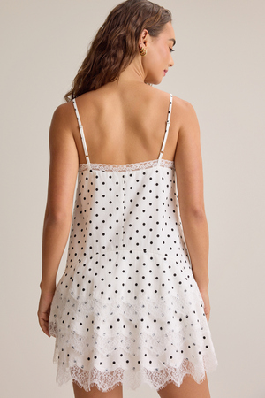 Delilah Tiered Lace Mini Dress - Altar'd State - 