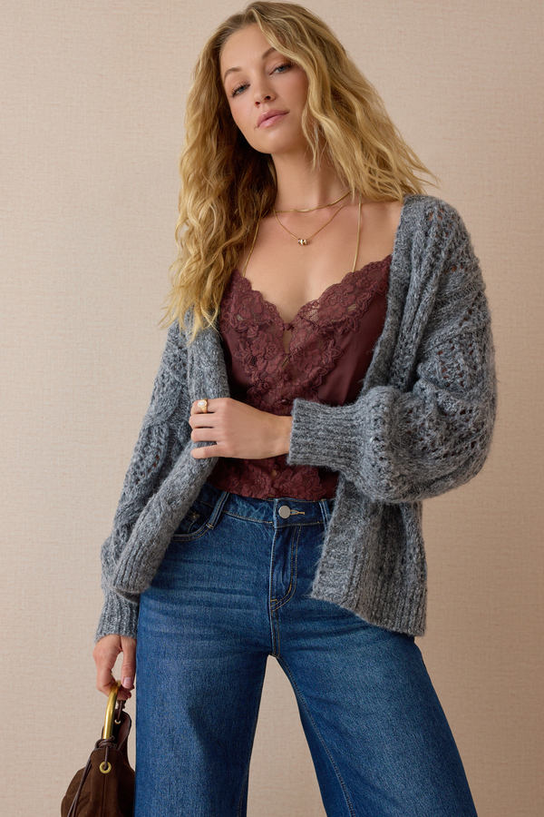 Bette Knit Cardigan Detail 3 - Altar'd State