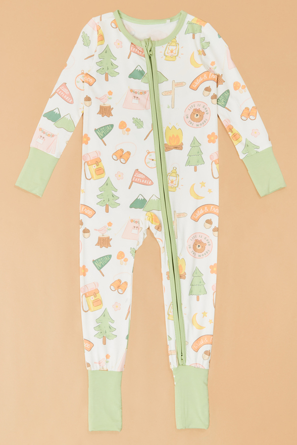Camping Long Sleeve Romper - Altar'd State