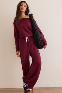 Trackline Off Shoulder Pullover - Altar'd State