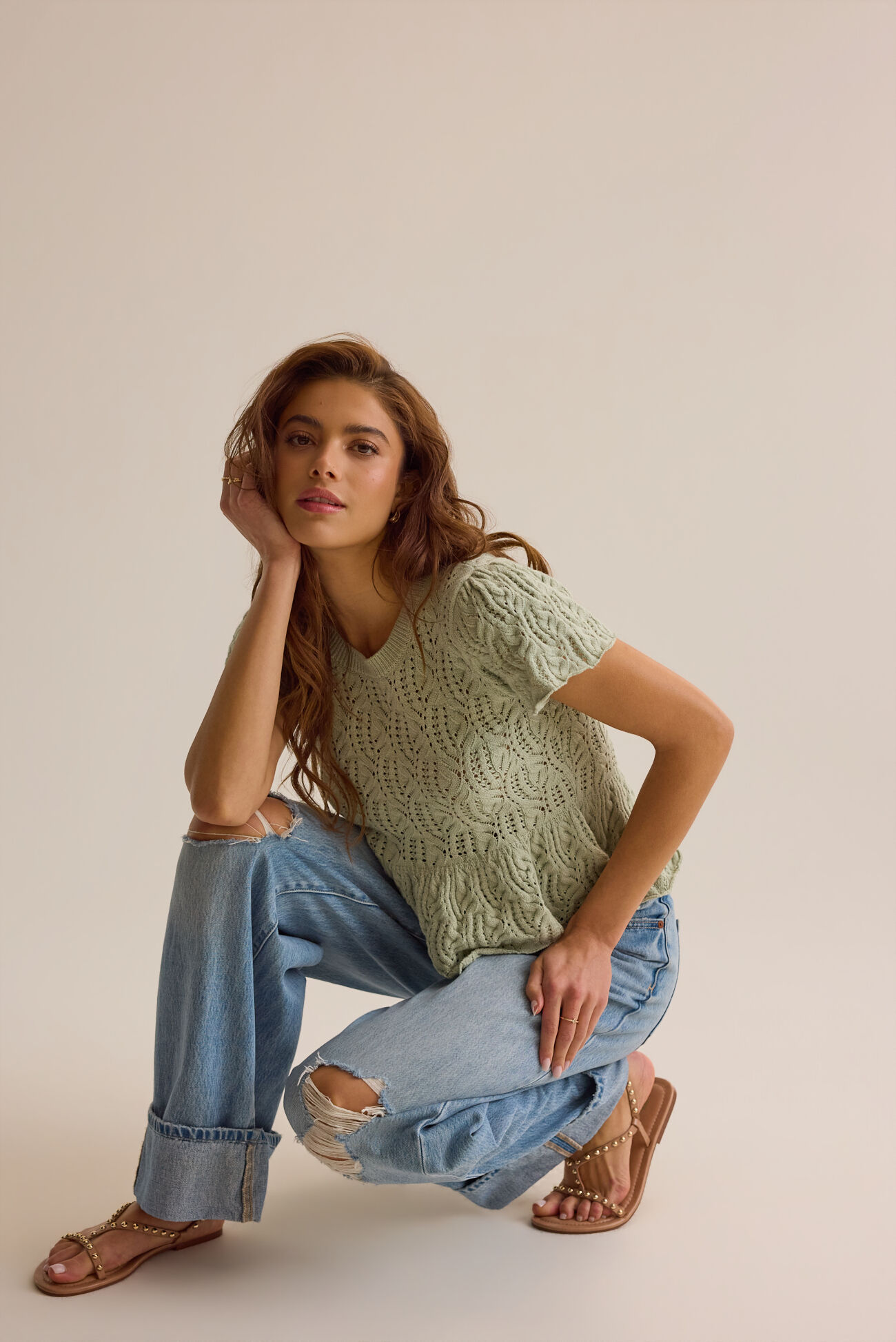 Lexie Pointelle Top