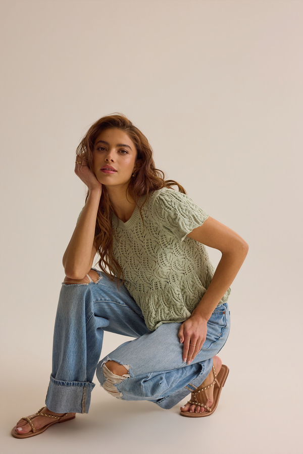 Lexie Pointelle Top Detail 4 - Altar'd State
