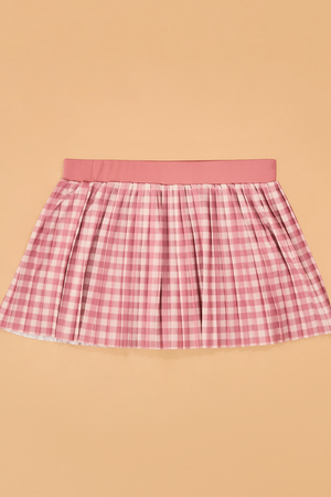 Tatum Gingham Pleated Cheer Skort - Altar'd State - 