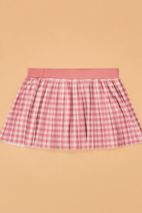 Tatum Gingham Pleated Cheer Skort Detail 2 - Altar'd State