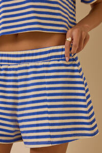 Nyra Stripe Relaxed Short Detail 2 - Altar'd State