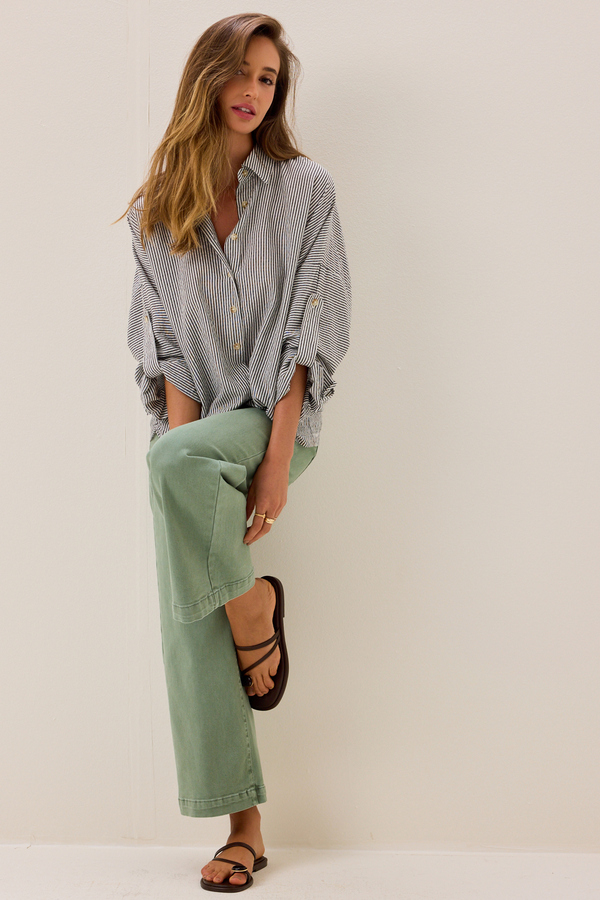 Garner Wide Leg Denim Pant Detail 2 - Altar'd State