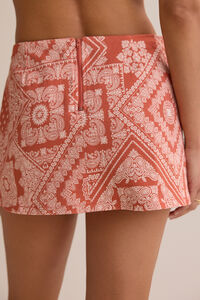 Tully Bandana Mini Skirt Detail 5 - Altar'd State