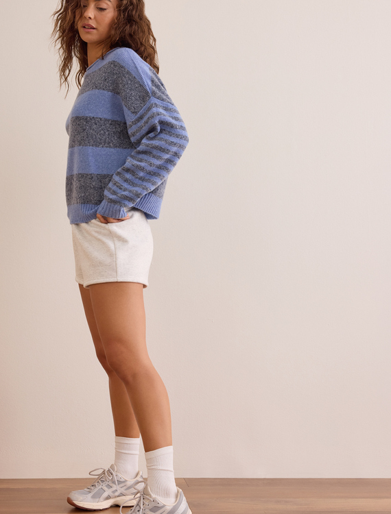 End Zone Striped Sweater Detail 4 - Altar'd State