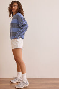 End Zone Striped Sweater Detail 4 - Altar'd State
