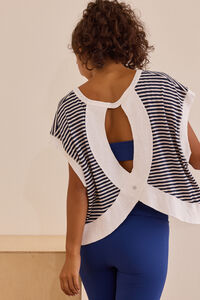 In Motion Striped Circle Back Tee - Altar'd State