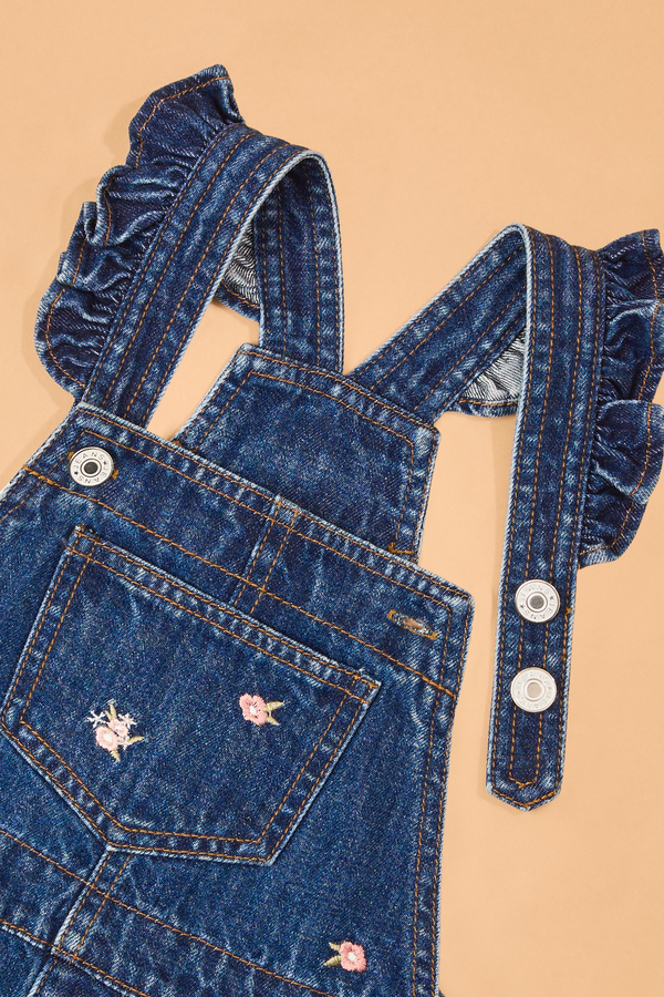 Phoebe Embroidered Overall Baby Dress Detail 3 - Altar'd State