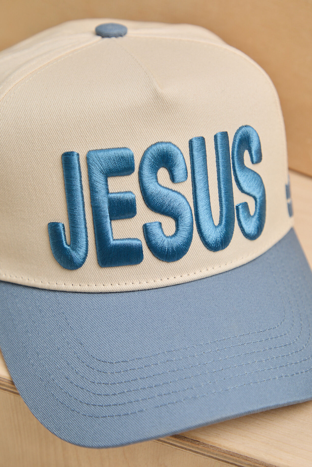 Jesus Striped Trucker Hat