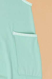 Hang Tough Gingham Trim Jumpsuit Detail 3 - Altar'd State