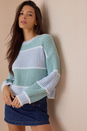 Harper June Striped Sweater - Altar'd State - 