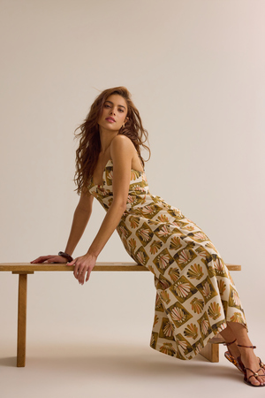 Hayley Shell Maxi Dress - Altar'd State - 