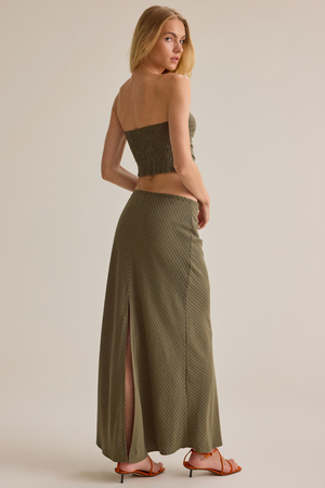Merit Linen Stripe Tube Top - Altar'd State