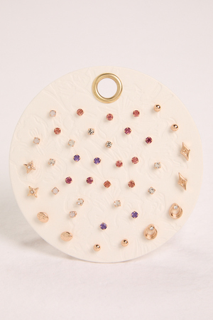 Multicolor Stud Earring Pack - Altar'd State - 