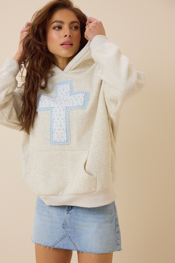Stitched In Faith Hoodie Detail 3 - Altar'd State