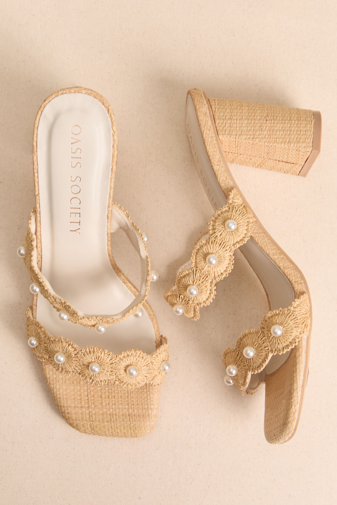 Helena Pearl Scallop Heel